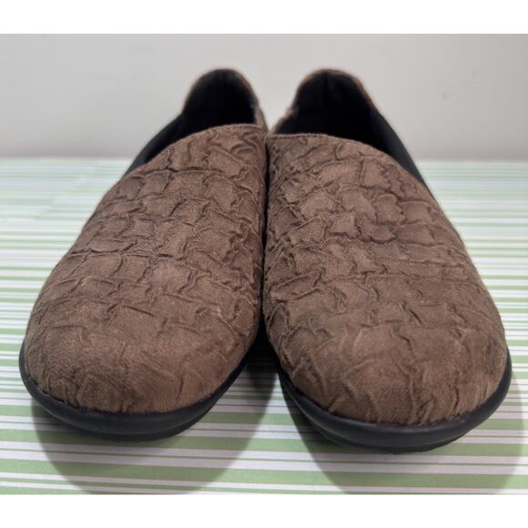 Bussola CELESTE Women's Textured Brown Black Leather Slip On Shoes EU Size 38 - Picture 2 of 9